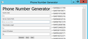 Phone Number Generator